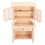 Armadio in scala 1:12, colore legno, 15,5  9  3,4 cm 10