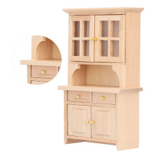 Armadio in scala 1:12, colore legno, 15,5 9 3,4 cm