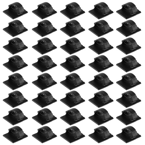 40 pezzi di clip per cavi neri 12x9,2 mm e 14x19 mm (L) 1
