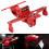 Alluminio 20x17cm rosso supporto per targa posteriore 9