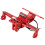 Alluminio 20x17cm rosso supporto per targa posteriore 2