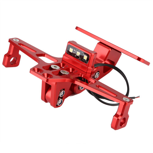 Alluminio 20x17cm rosso supporto per targa posteriore 1