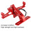 Alluminio 20x17cm rosso supporto per targa posteriore 11