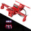 Alluminio 20x17cm rosso supporto per targa posteriore 8