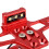 Alluminio 20x17cm rosso supporto per targa posteriore 4
