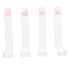 Fissatore per lenzuola, set di 4 pezzi, bianco, 137 g, clip antiscivolo
