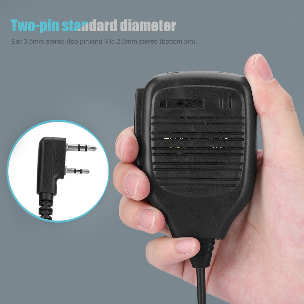 2 Pin Ptt Speaker Microphone For Kenwood Baofeng Uv-5R Bf-888S Retevis H777 Rt3 Rt80 Tyt Puxing 8791322496030