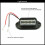Luce targa 12V 6LED 6000K ABS nera 8