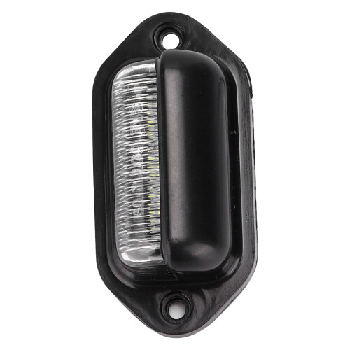 Luce targa 12V 6LED 6000K ABS nera