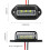 Luce targa 12V 6LED 6000K ABS nera 7