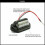 Luce targa 12V 6LED 6000K ABS nera 4