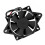 12V 15W ABS Nero 165mm Ventola GoKart per 150-250cc 5