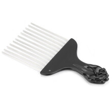 Peigne de coiffage pour hommes en ABS noir 15 x 7 x 0,2 cm 32 g