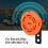 Anneau de klaxon intelligent étanche orange 36V-72V 9