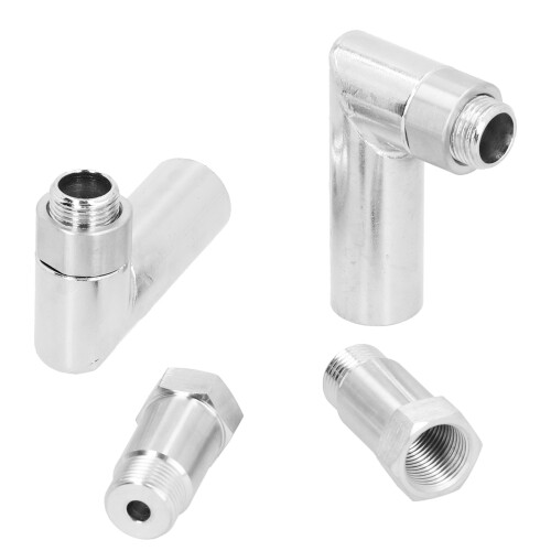 6 pièces en fer Rallonge de sonde lambda à 90 M18x1.5 1.8in