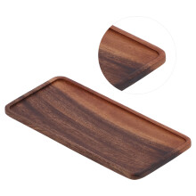 Vassoio per set da tè cinese in noce, 25x12x1,2 cm, fatto a mano