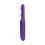 Brosse démêlante électrique 27x6x4 cm violet, 2xAA 4