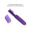 Brosse démêlante électrique 27x6x4 cm violet, 2xAA 12