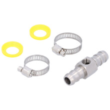Raccordo a T per tubo del carburante da 1/2 pollice, filettatura 1/8-27 NPT, in acciaio inossidabile