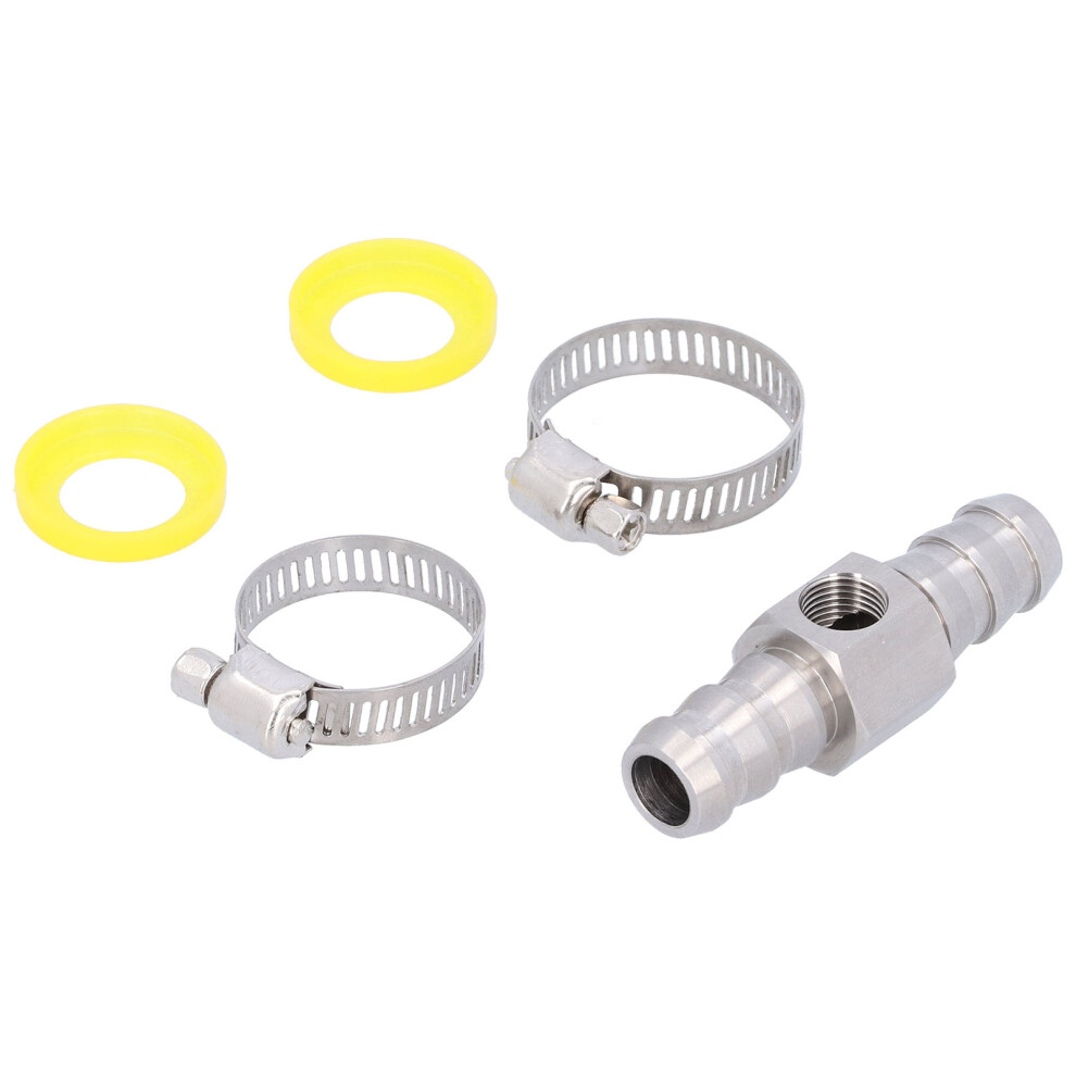 1/2In Fuel Line Tfitting 1/827 Npt Port Fuel Pressure Gauge Sensor Adapter Stainless Steel 4961322496949
