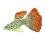 Set di 7 pesci luminosi artificiali blu 7x7.5cm 4