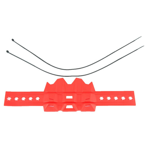 Protège-échappement universel rouge 50 cm, 2 pièces 1