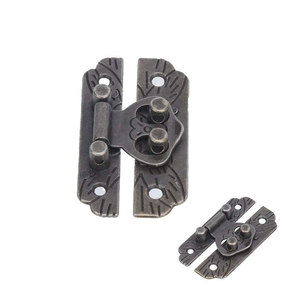 Box Lock Buckle Antique Bronze Wooden Vintage Durable Jewelry Clasp Latch For Toolbox Wooden Box Gift Box Cabinet 8021322497752