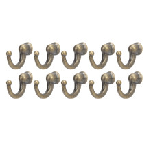 10Pcs Curtain TieBacks AntiRust Sturdy Durable Convenient Tassel Hooks for Coat Clothing Keys Towels