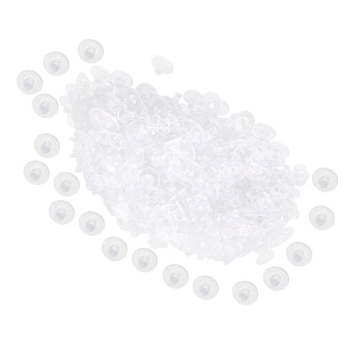 Tappo posteriore in silicone trasparente 11mmD6mmL 500 pezzi