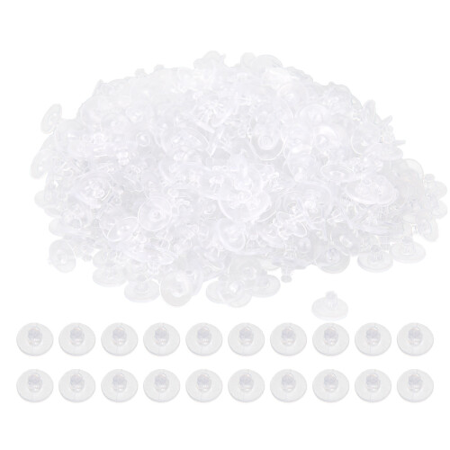 Tappo posteriore in silicone trasparente 11mmD6mmL 500 pezzi 1