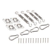 Kit de ferrures en acier inoxydable pour voile d'ombrage 537 g