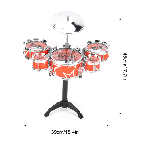 Kids Instrument Drum Set for Toddler Educational Percussion Simulation Instrument 2