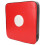 Supporto a parete per pad bersaglio da boxe 30x30x5 cm Rosso/Bianco 1