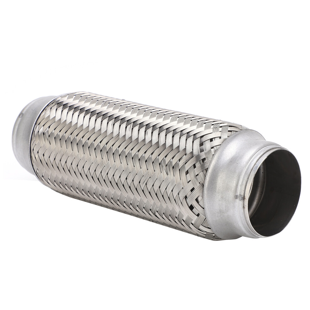Car Woven Exhaust Flexible Pipe Bellows 2X8.0in Stainless Steel Particle Filter Repair Replacement 8751322498151