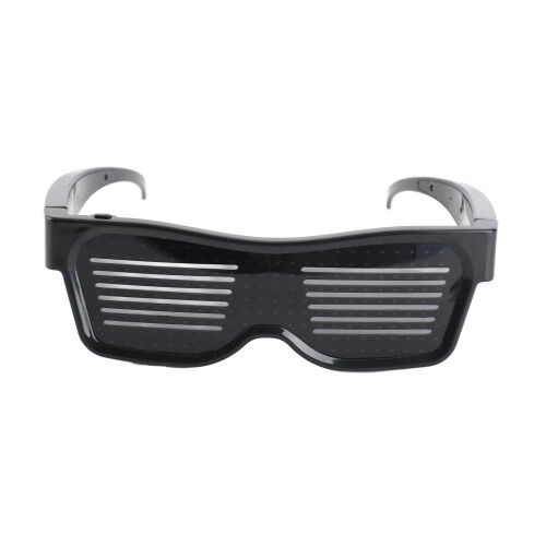 USB aufladbare LED-Brille mit App-Steuerung, Rot, ABS-Material