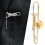 Broche trombone plaqué or 36 g 5,5x1,4x1,4 cm 12