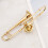 Broche trombone plaqué or 36 g 5,5x1,4x1,4 cm 9
