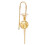 Broche trombone plaqué or 36 g 5,5x1,4x1,4 cm 7