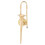 Broche trombone plaqué or 36 g 5,5x1,4x1,4 cm 5