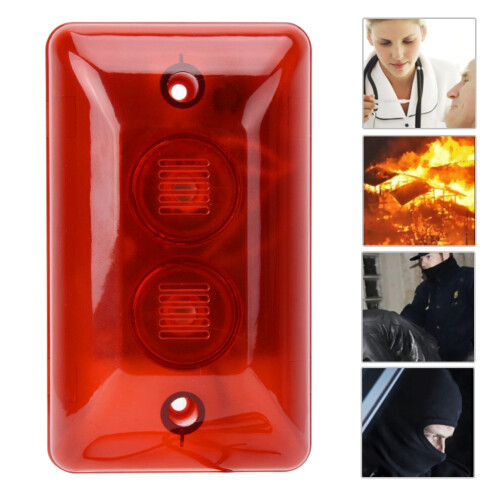 MR-102 12 V strobe d'alarme câblé rouge 120x72x36 mm 2