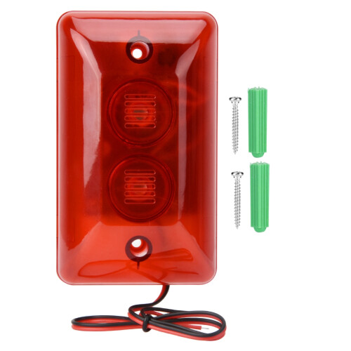 MR-102 12 V strobe d'alarme câblé rouge 120x72x36 mm 1