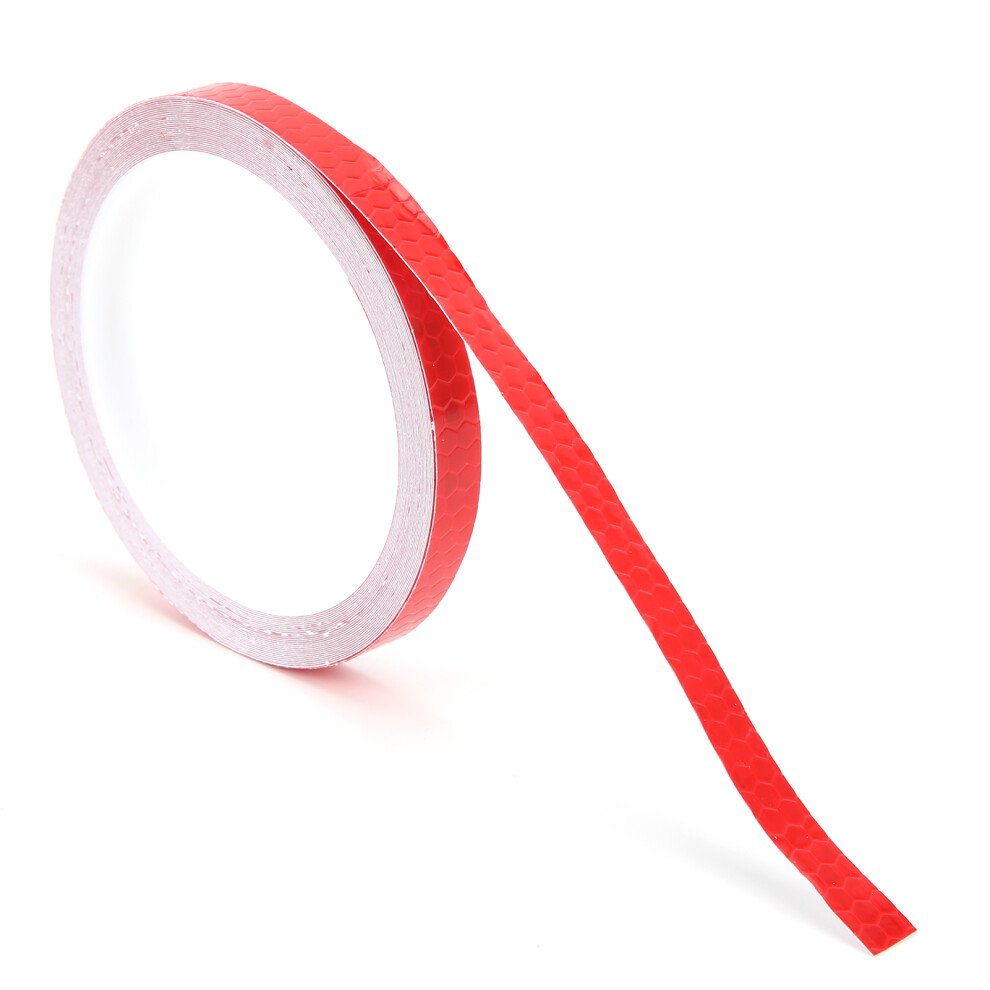 Reflective Stickers Hexagonal Pattern Waterproof Bicycle Luminous Strip Tape For Car Bicycle Motorcycle Diy Decorationred 7901322500694