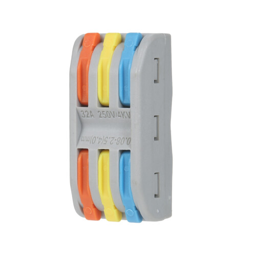 10 pièces orange connecteur à levier 2 entrées 2 sorties 24 A 1