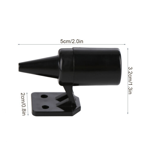 Sifflet répulsif pour animaux 5x3.2x2 cm noir 2
