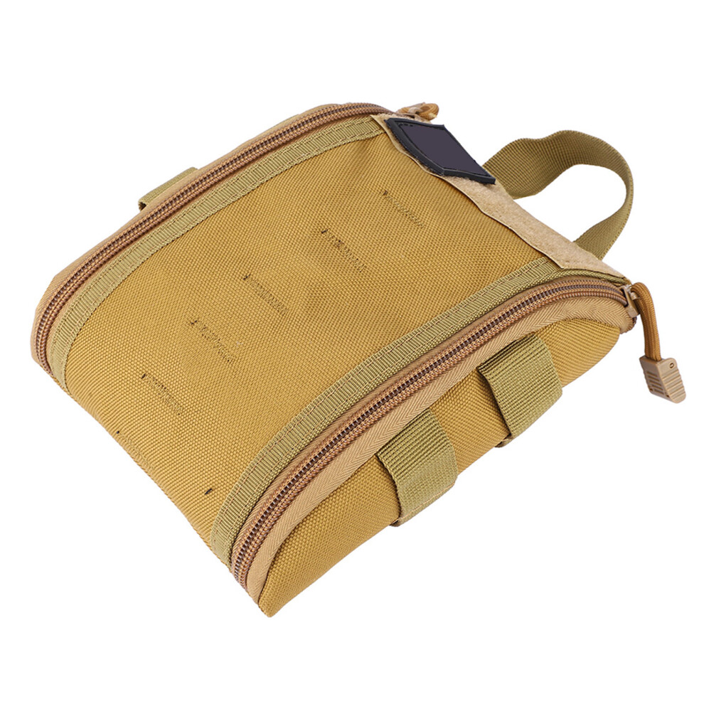 Outdoor Portable Travel First Aid Kit Emergency Survival Bag Rescue Medical Pouch Case(Khaki)