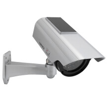 Dummy Camera Fake Monitor CCTV Surveillance System with Light Solar Panel Sticker