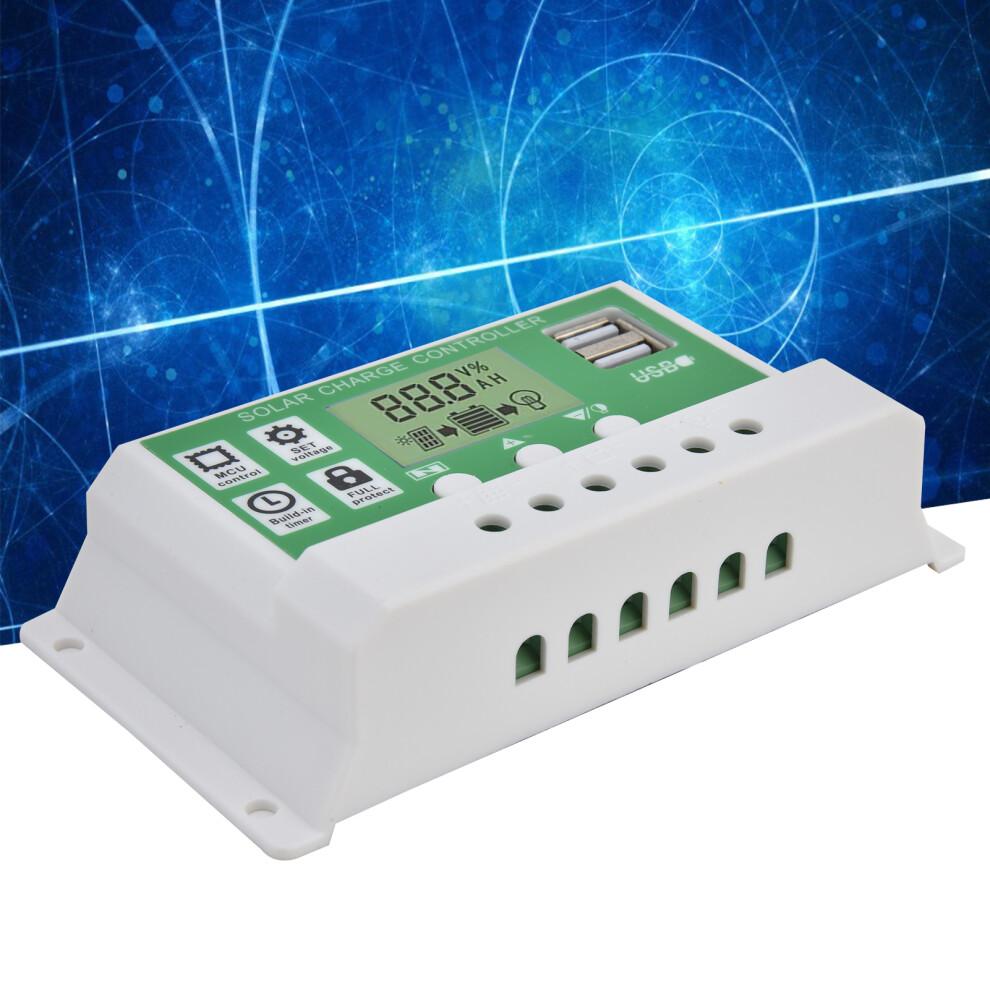 Smart Charge Controller Dual Usb Solar Charging Panel Pwm Control Equipment 12/24V Gll121030a 8361322503641