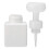 Flacon à pompe mousse blanche 250 ml format voyage 1