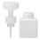 Flacon à pompe mousse blanche 250 ml format voyage 16