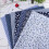 Set da 7 pezzi di quadrati in cotone da 25x25 cm, blu scuro 16